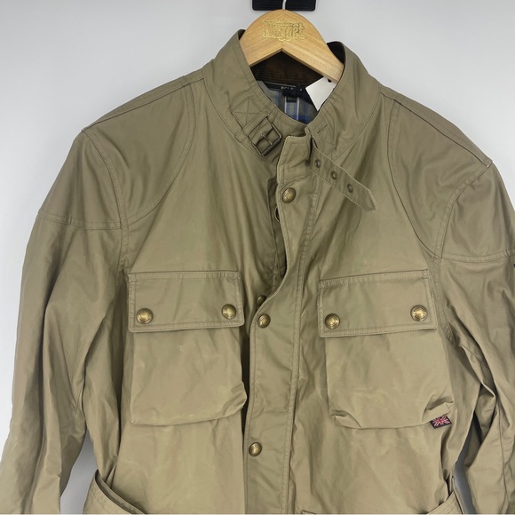 BELSTAFF TRIALMASTER WAXED JACKET IN OLIVE  New Size US46/EU56 - Picture 2 of 9
